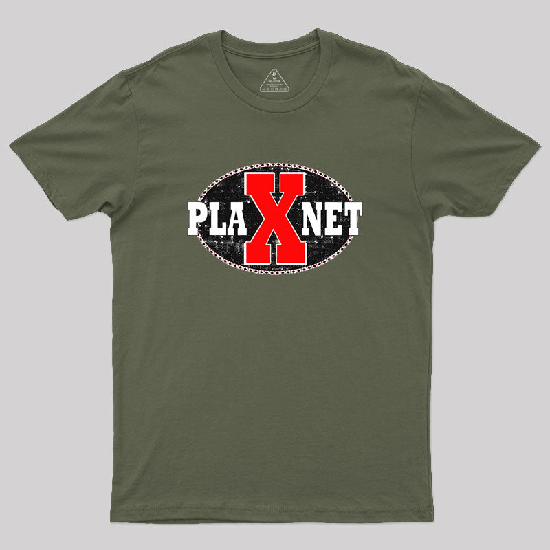 Space Brand Planet X Spaceman Logo Geek T-Shirt