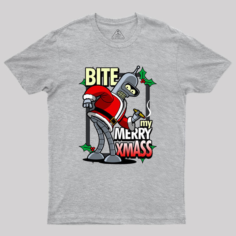 Bite my Merry XmASS Geek T-Shirt