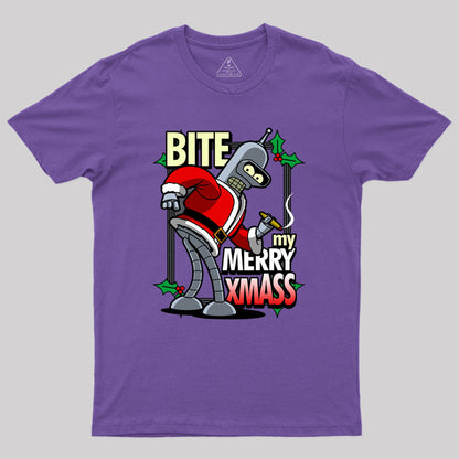 Bite my Merry XmASS Geek T-Shirt