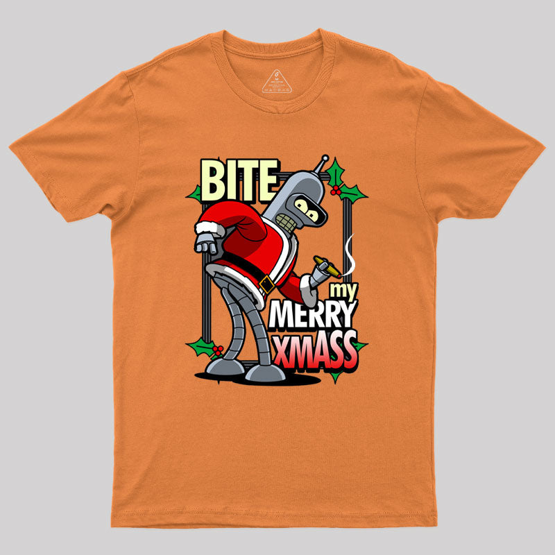 Bite my Merry XmASS Geek T-Shirt