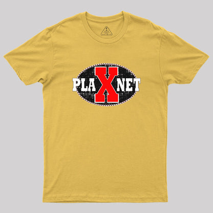 Space Brand Planet X Spaceman Logo Geek T-Shirt