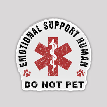 Emotional Support Human Refrigerator Magnet