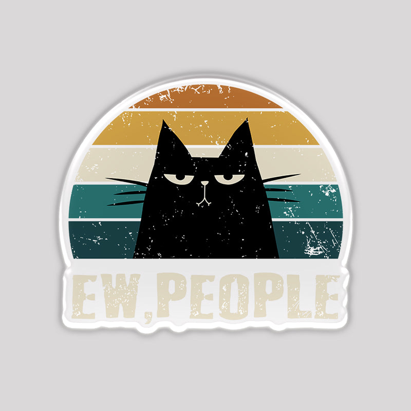 Ew People Funny Cat Refrigerator Magnet