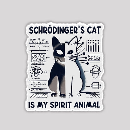 Schrodinger's Сat Science Refrigerator Magnet