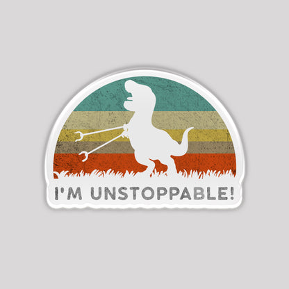 I'm Unstoppable T-Rex Refrigerator Magnet