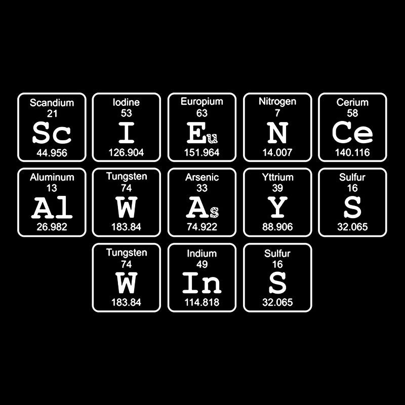 Science Always Wins Geek T-Shirt