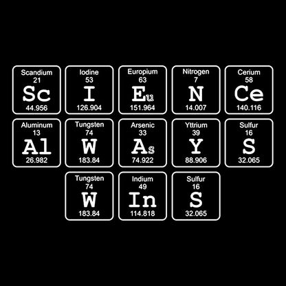 Science Always Wins Geek T-Shirt