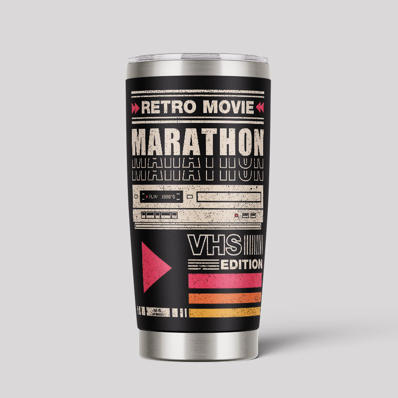 Retro Movie Marathon 20oz Tumbler