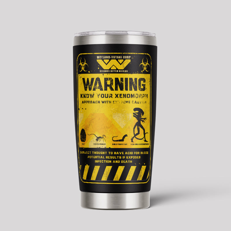 Alien Warning 20oz Tumbler