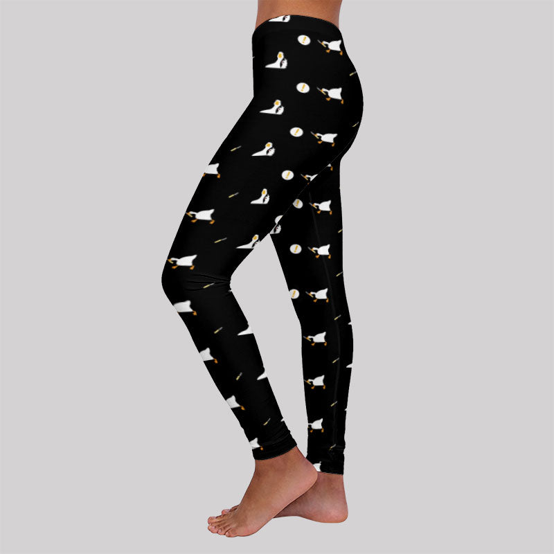 Peace Was Never An Option Goose Black Geek Leggings