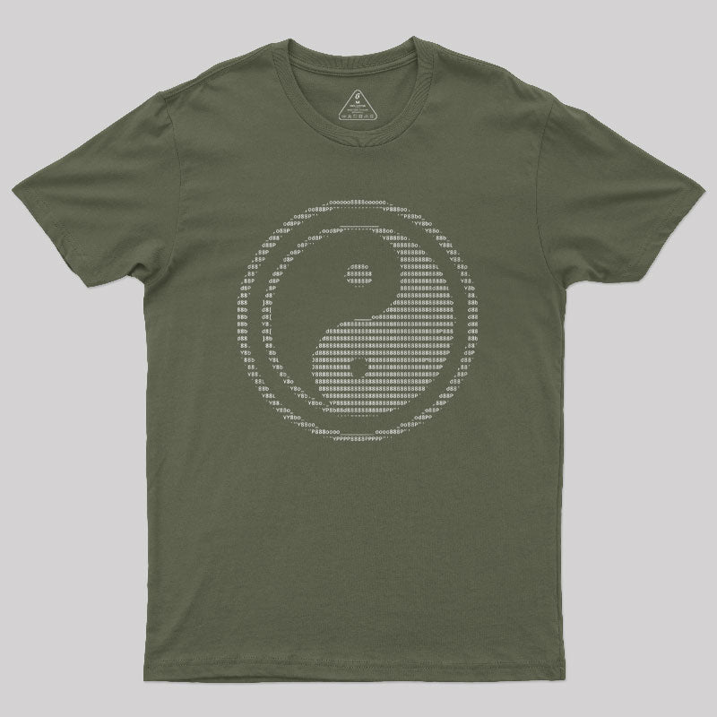 ASCII Yin Yang Geek T-Shirt