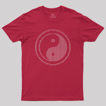 ASCII Yin Yang Geek T-Shirt