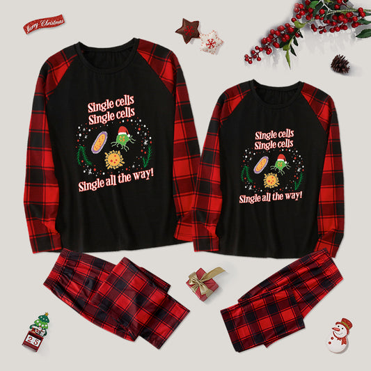 Funny Christmas Biology Couple Pajama Set