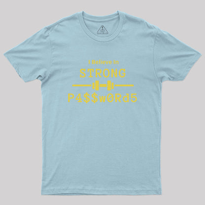 Strong Passwords Geek T-Shirt