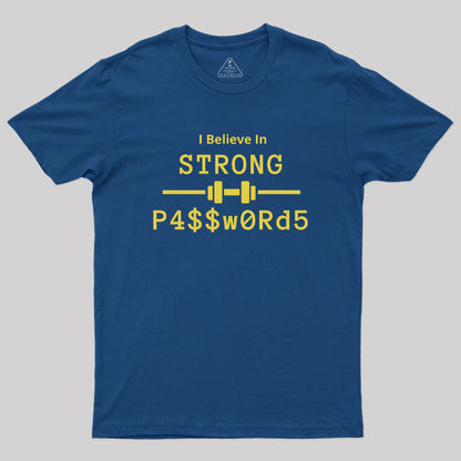 Strong Passwords Geek T-Shirt