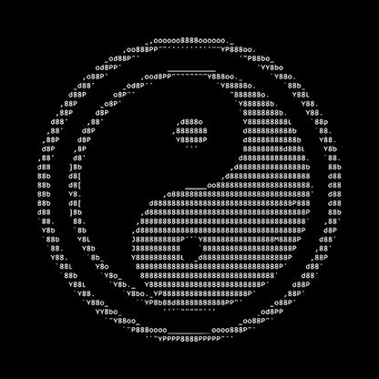 ASCII Yin Yang Geek T-Shirt