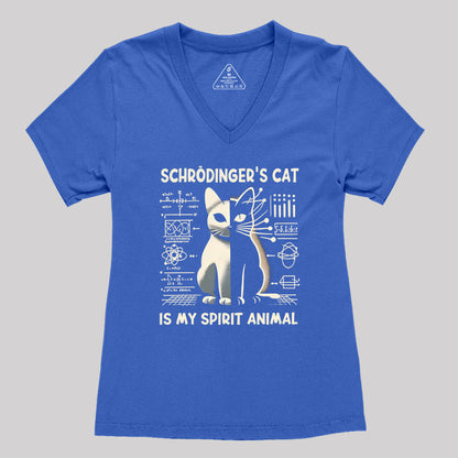 Schrodinger's Сat Science Women's V-Neck T-shirt