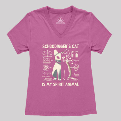 Schrodinger's Сat Science Women's V-Neck T-shirt