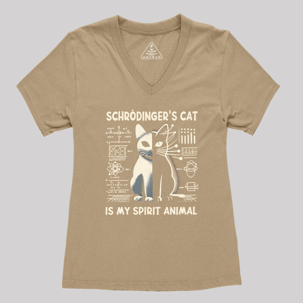 Schrodinger's Сat Science Women's V-Neck T-shirt