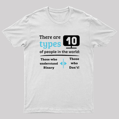 There are 10 types of people in the world Geek T-Shirt