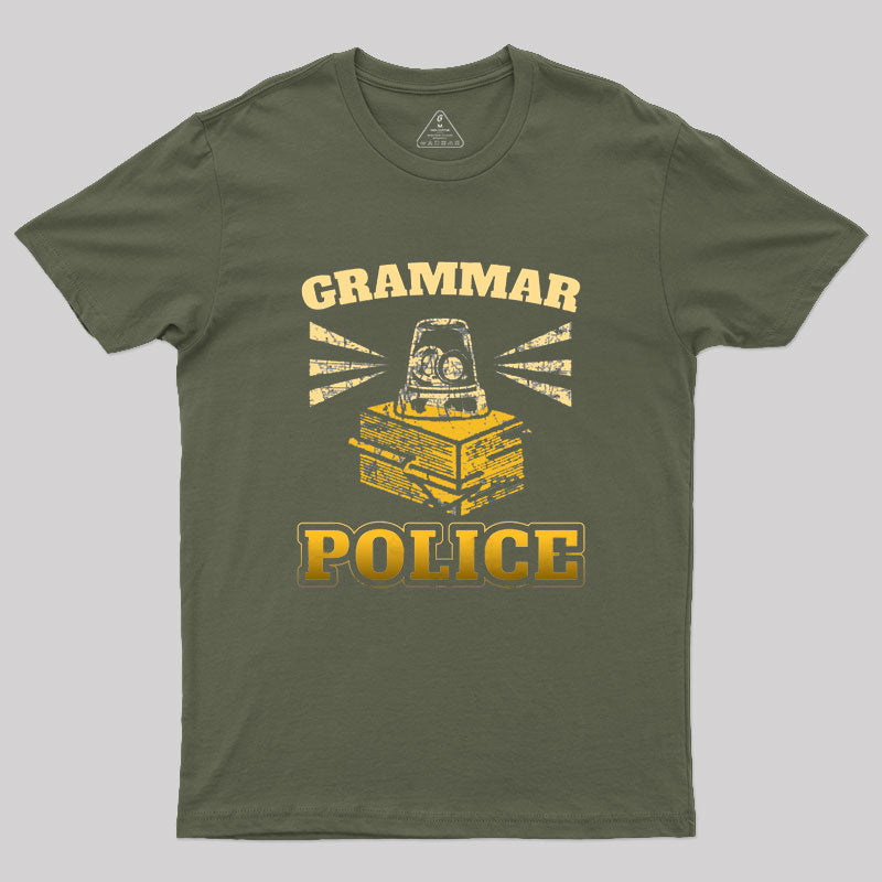 Grammar Police Geek T-Shirt