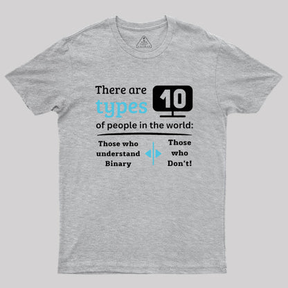 There are 10 types of people in the world Geek T-Shirt