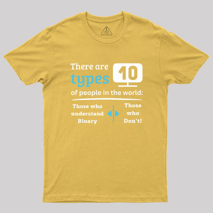 There are 10 types of people in the world Geek T-Shirt