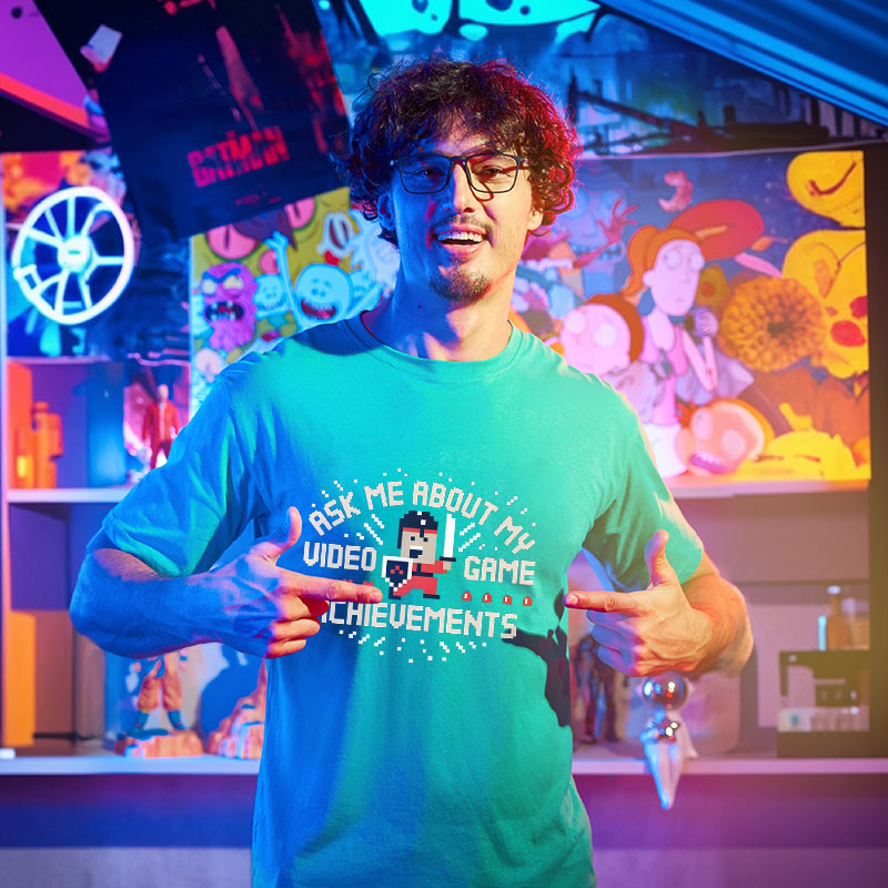 Ask Me About My Video Game Achievements Geek T-Shirt