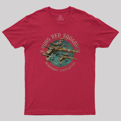 X-Wing Squadron Faded Portrait Geek T-Shirt