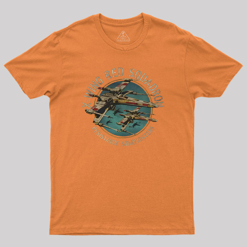 X-Wing Squadron Faded Portrait Geek T-Shirt