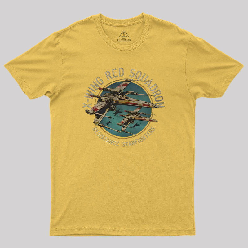 X-Wing Squadron Faded Portrait Geek T-Shirt