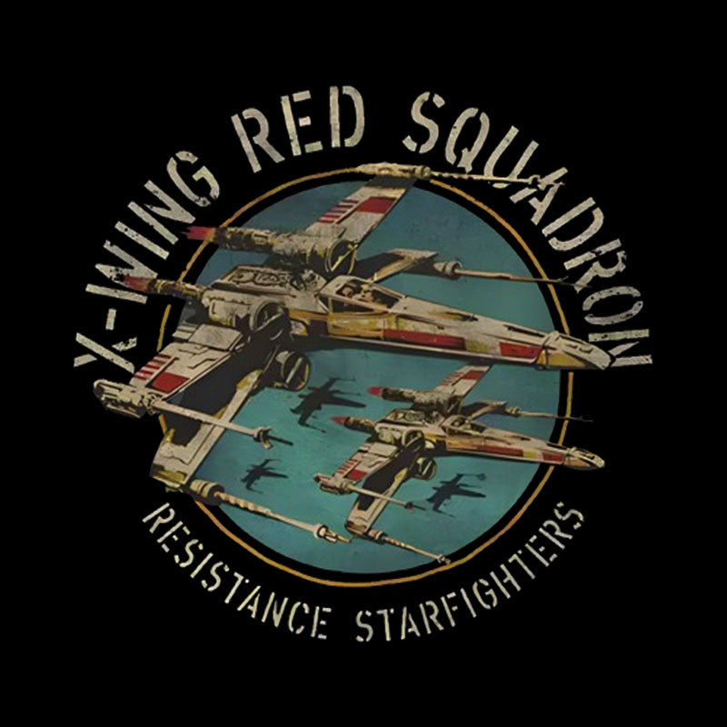 X-Wing Squadron Faded Portrait Geek T-Shirt