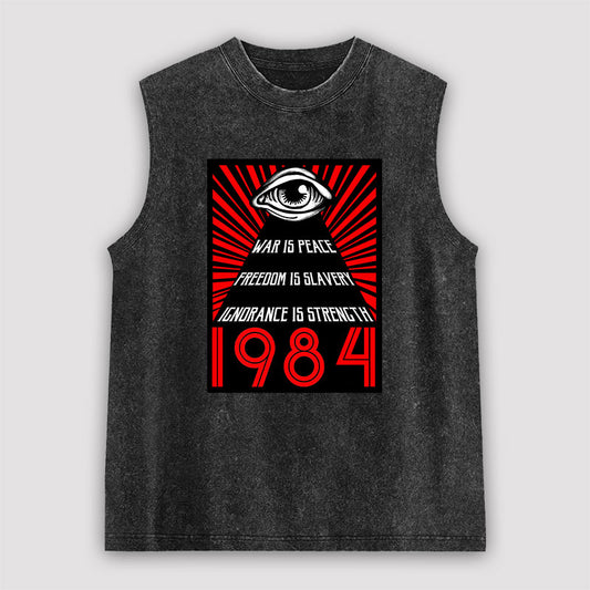 1984 Orwell Unisex Washed Tank