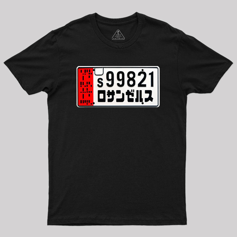 Spinner License Plate Geek T-Shirt