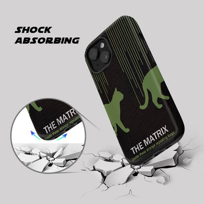 The Matrix Cat Geek Phone Case