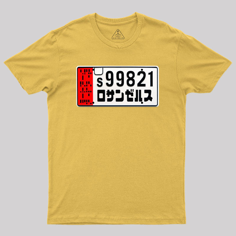 Spinner License Plate Geek T-Shirt