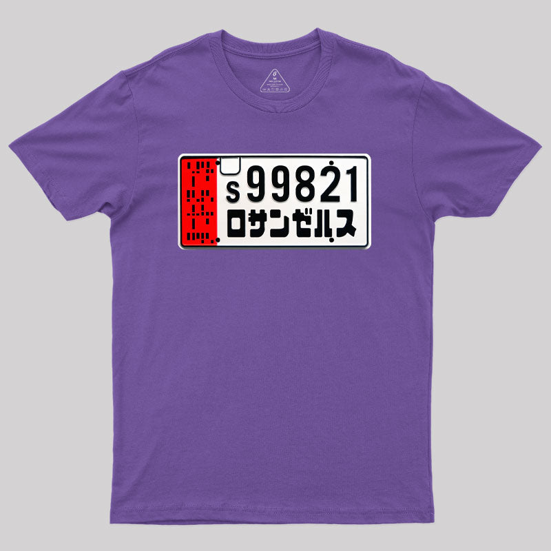 Spinner License Plate Geek T-Shirt