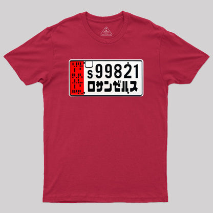 Spinner License Plate Geek T-Shirt