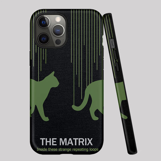 The Matrix Cat Geek Phone Case