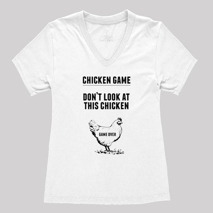 Chicken Game Women's V-Neck T-shirt