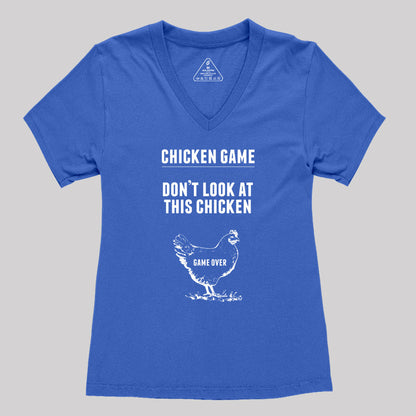 Chicken Game Women's V-Neck T-shirt