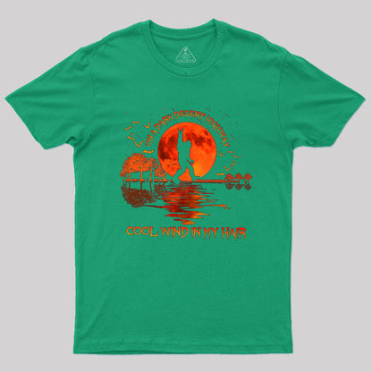 Bigfoot On A Dark Desert Highway T-Shirt