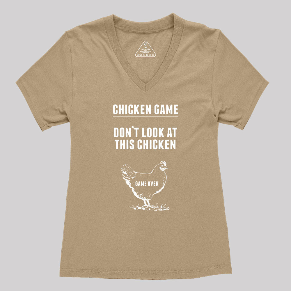 Chicken Game Women's V-Neck T-shirt