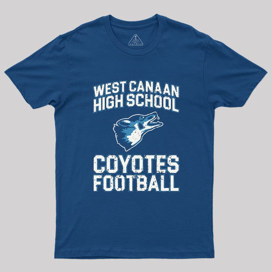 West Canaan High School Coyotes Football - Varsity Blues Geek T-Shirt