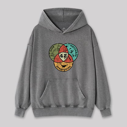 Life, the Universe & Everything Washed Hoodie