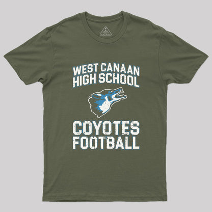 West Canaan High School Coyotes Football - Varsity Blues Geek T-Shirt