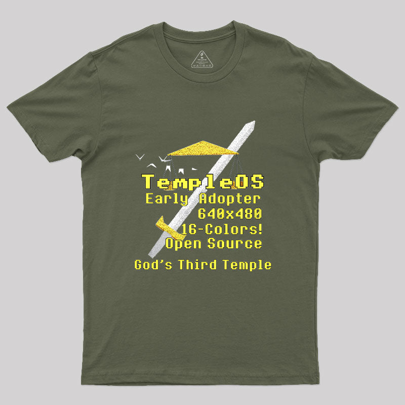 TempleOS Early Adopter Geek T-Shirt