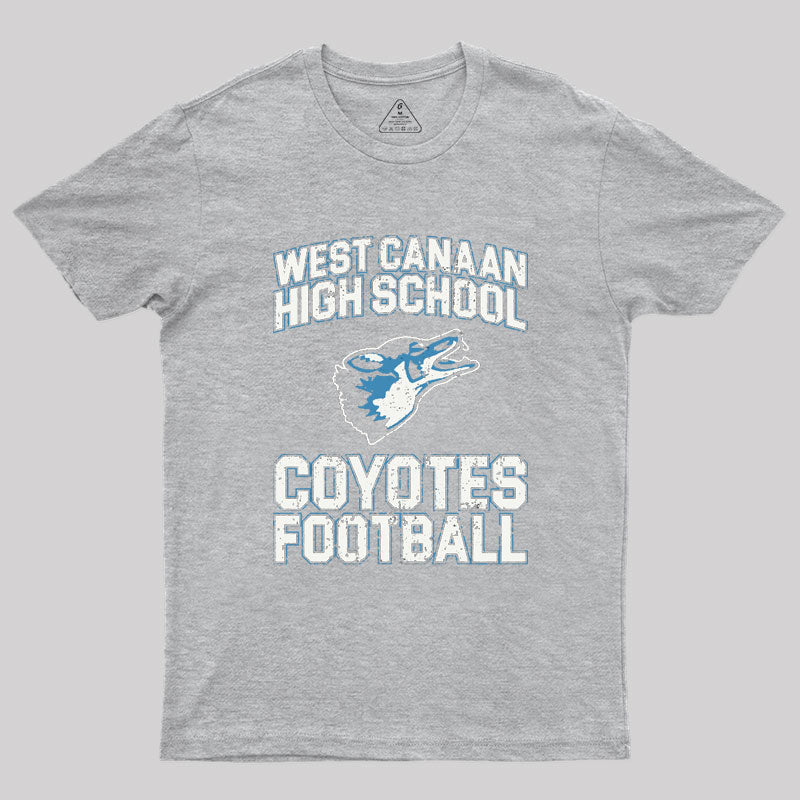 West Canaan High School Coyotes Football - Varsity Blues Geek T-Shirt