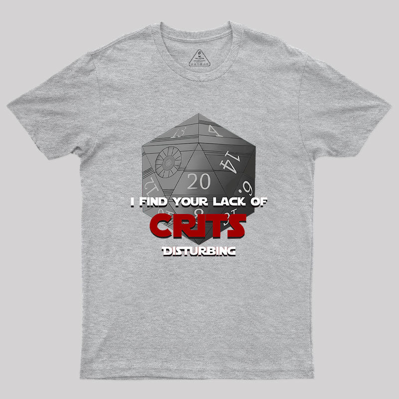 Where are the Crits!? Geek T-Shirt