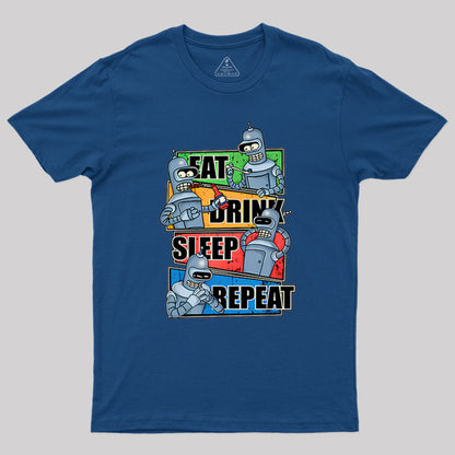 Eat Drink Sleep Repeat Geek T-Shirt